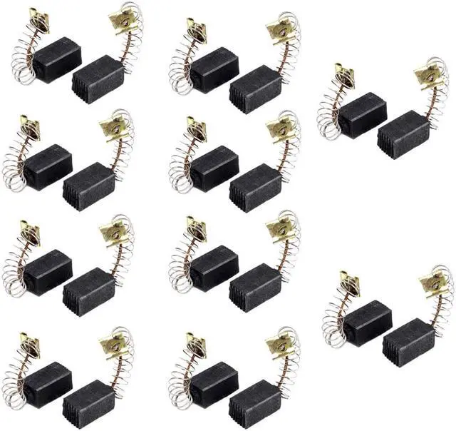 Main image of Unique Bargains 20 Pcs Power Tool Replacement Motor Carbon Brushes Gray 13mm x 7mm x 6mm
