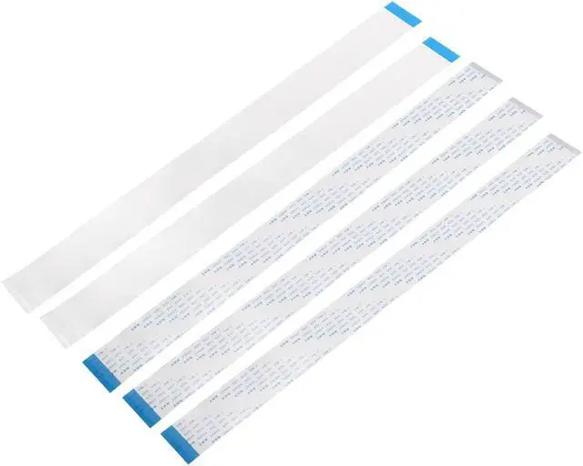 Main image of Unique Bargains 5pcs 50 Pins 0.5mm Pitch Forward Direction FFC FPC Ribbon Flat Cable Wire 300mm