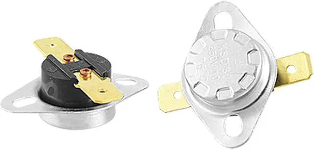 Main image of Unique Bargains 2 x Gold Tone Terminals 75C NC Thermostate Temperature Control Switch KSD301