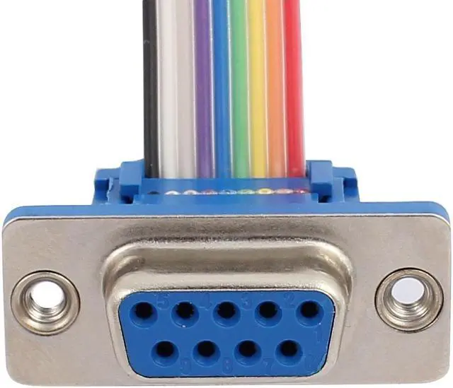 Alt view image 2 of 3 - RS232 DB9 9P Male to Female Head Serial Port w Jumper Wire 26cm Long