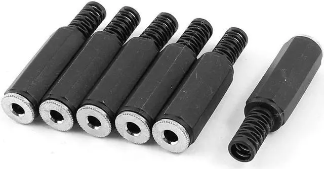 Main image of 3.5mm Stereo Female Jack Plug Audio Cable Adapter Soldering Type Connector 6 Pcs