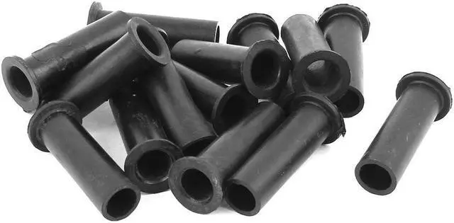 Main image of 15 Pcs Rubber Strain Relief Cord Boot Protector Cable Sleeve Hose 49mm Long