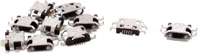 Main image of 10 Pcs Mobile Phone Type B Micro USB Female Mount Jack Port Socket Connector