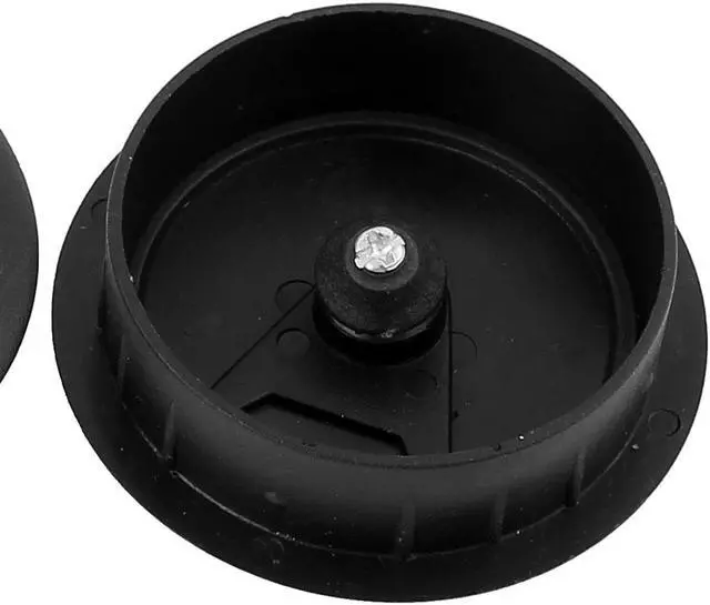 Alt view image 2 of 2 - Unique Bargains 20 Pcs 50mm Black PC Computer Table Plastic Grommet Cable Tidy Wire Hole Cover