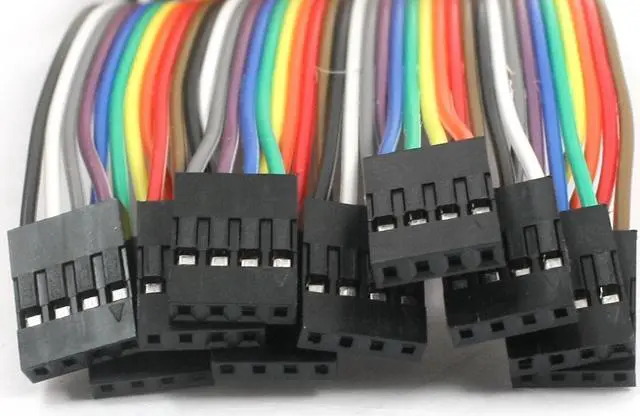 Alt view image 2 of 2 - 10pcs 4P-4P Female to Female Breadboard Connect Test Jumper Cable Wire 30cm