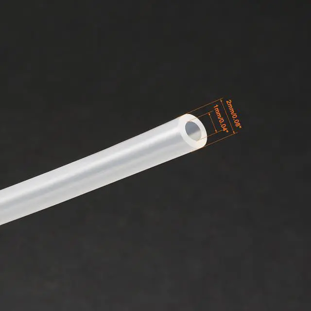 Alt view image 2 of 2 - 1mm x 2mm Silicone Translucent Tube Water Air Pump Hose Pipe 10 Meters