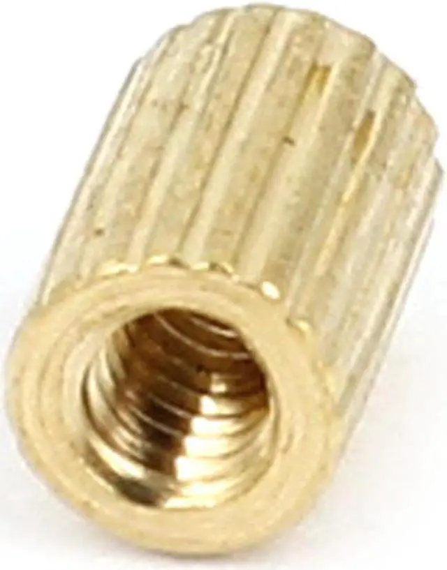 Alt view image 2 of 2 - 100pcs M2x5mm Hollow Pillar Column Ferrule Cylinder Brass Standoff Spacer