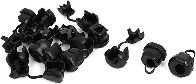 Main image of 6N-4 Electric Cable Wire Protection Strain Relief Bushing Grommet Black 14Pcs