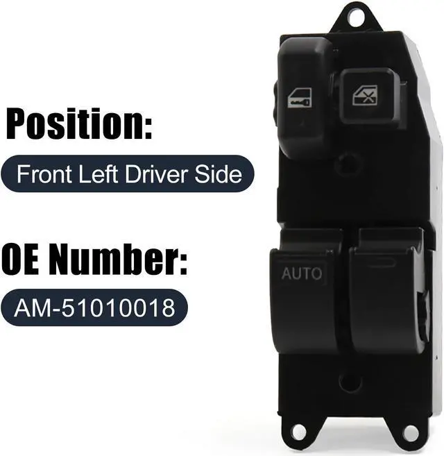 Alt view image 2 of 5 - Electric Power Window Master Control Switch AM-51010018 for 1998-2010 Toyota
