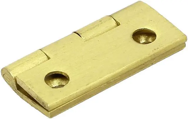 Alt view image 2 of 3 - Unique BargainsJewelry Box Brass Bearing Butt Door Hinge Gold Tone 25mm 1-inch Length