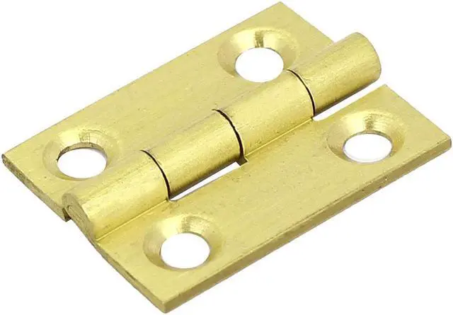Main image of Unique BargainsJewelry Box Brass Bearing Butt Door Hinge Gold Tone 25mm 1-inch Length