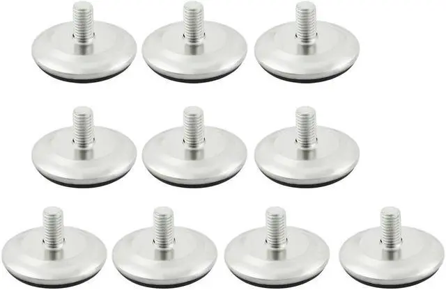 Main image of Furniture Threaded M10 x 17mm Metal Rod Leveling Support Foot 10 PCS