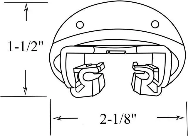 Alt view image 2 of 5 - 1 Set of Kenlin Rite-Track II Drawer Guide With Metal Backing for Slide Style Drawers found in Dressers and other Furniture