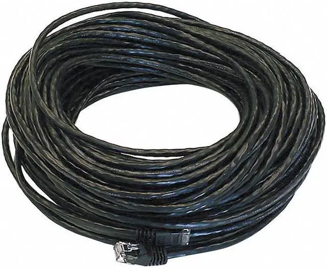 Alt view image 5 of 19 - Monoprice Cat5e Ethernet Patch Cable - 100 Feet - Black | Network Internet Cord - RJ45, Stranded, 350Mhz, UTP, Pure Bare Copper Wire, 24AWG
