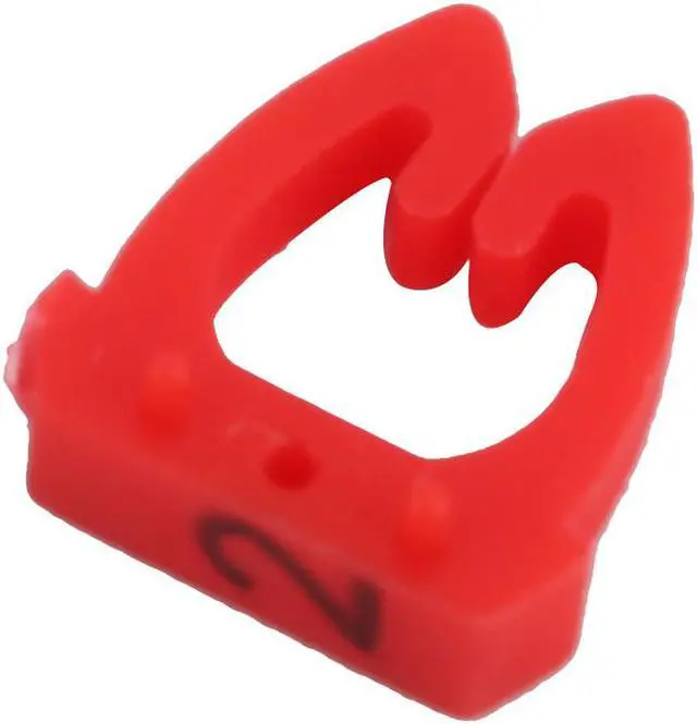 Alt view image 2 of 3 - Plastic Number 0-9 Coded Cord Cable Organizer Tag Label Marker Colorful 10pcs