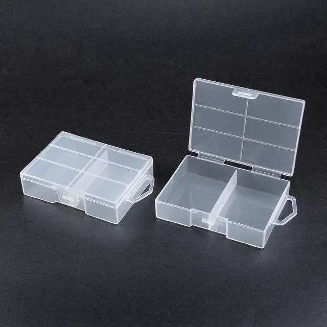 Alt view image 2 of 4 - Unique Bargains 2 Pcs Clear Plastic Case Holder Storage Box Container for 24 x AAA Battey