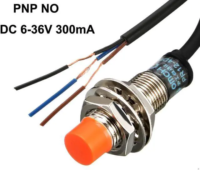 Alt view image 2 of 5 - Unique Bargains 4mm Inductive Proximity Sensor Switch PNP NO DC 6-36V 300mA 3-wire PR12-4DP