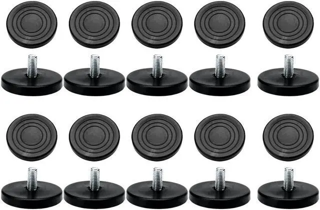 Main image of M8 x 17 x 50mm Leveling Feet Adjustable Leveler Cover for Machine Leg 20pcs