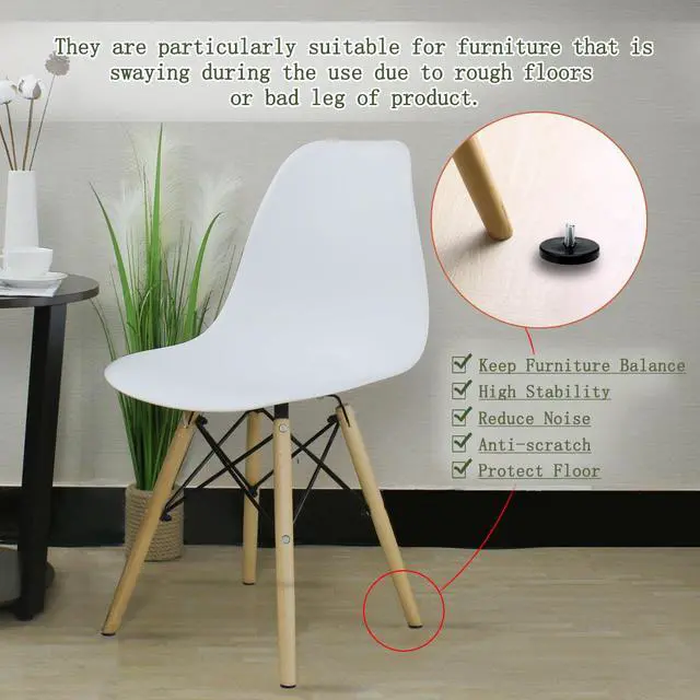 Alt view image 6 of 7 - M8 x 17 x 50mm Leveling Feet Adjustable Leveler Cover for Machine Leg 20pcs