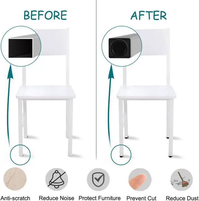 Alt view image 4 of 7 - Adjustable Leveling Feet 50 x 50mm Square Tube Inserts Furniture Glide 4 Sets