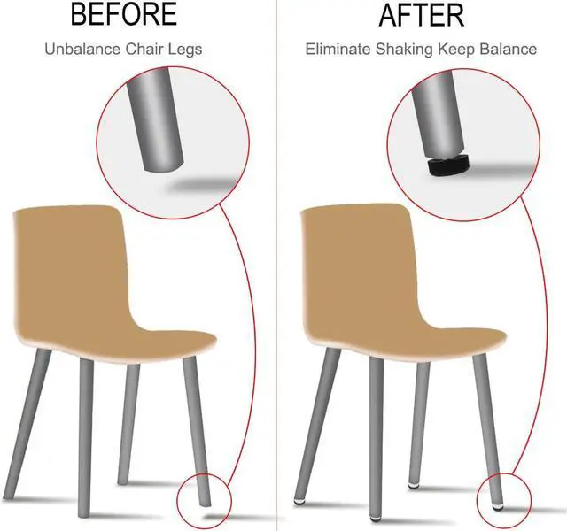 Alt view image 5 of 7 - M8 x 20 x 30mm Furniture Glide Leveling Feet Base Protector for Desk Leg 12pcs