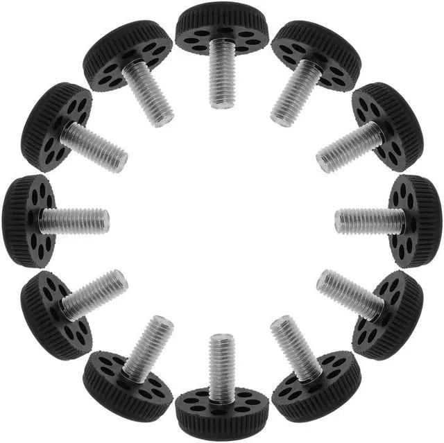 Main image of M10x25x35mm Leveling Feet Adjustable Leveler for Home Desk Table Sofa Leg 12pcs