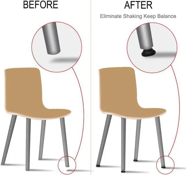 Alt view image 5 of 7 - M10 x 15 x 30mm Leveling Feet Adjustable Support Cover for Machine Leg 8pcs
