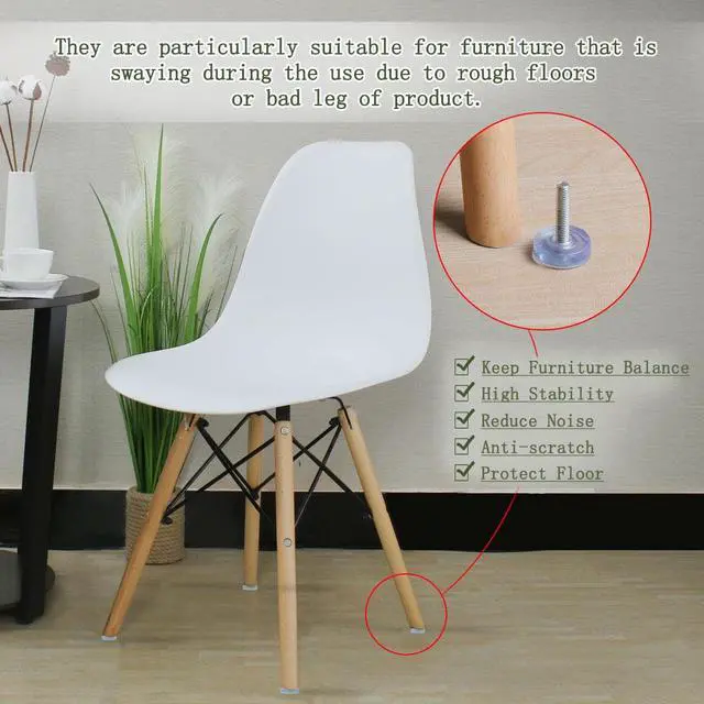 Alt view image 6 of 7 - M6 x 28 x 24mm Leveling Feet Adjustable Leveler for Table Chair Machine Leg 8pcs