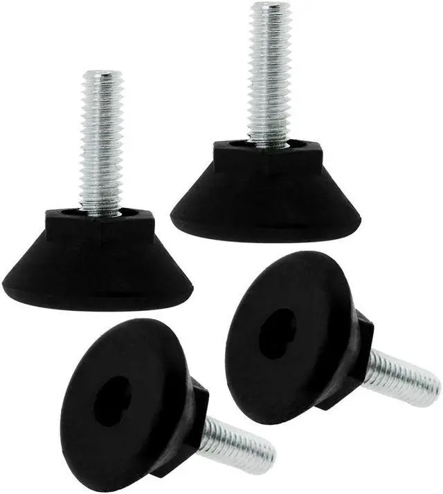 Main image of M6 x 17 x 24mm Adjustable Leveling Feet Floor Protector for Desk Leg 4pcs