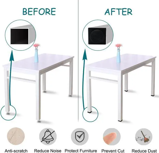 Alt view image 4 of 7 - M8 Leveling Feet 50 x 50mm Square Tube Insert Adjustable Furniture Glide 8 Sets