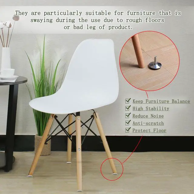 Alt view image 5 of 7 - M10 x 30 x 50mm Furniture Glide Leveling Feet Leg Floor Protector w T-nuts 4pcs