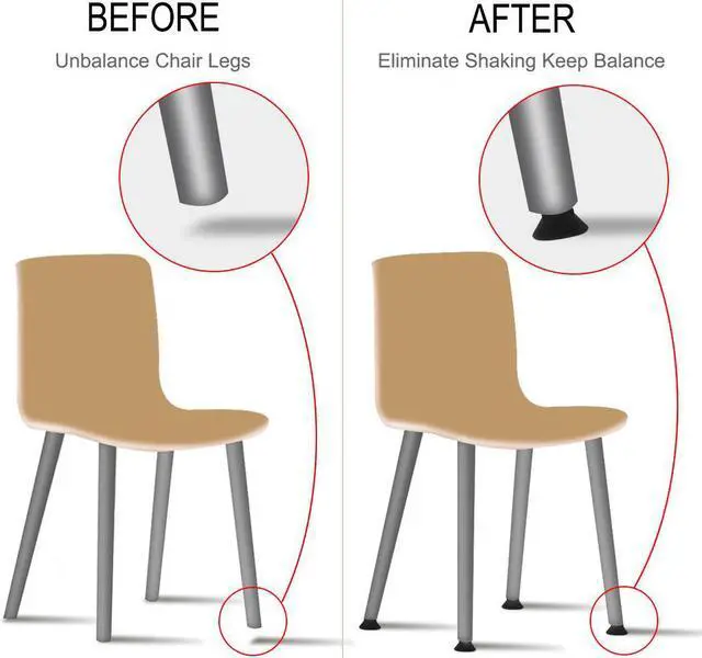 Alt view image 5 of 7 - M6 x 17 x 24mm Adjustable Leveling Feet Floor Protector for Desk Leg 4pcs