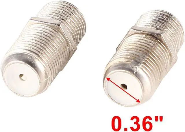 Alt view image 2 of 2 - Unique Bargains10pcs F Type Female to Female Jack Coax Antenna Cable RF Adapter Connector