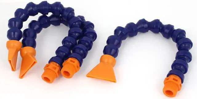 Main image of Unique Bargains 3 Pcs 1/2BSP Adjustable Flexible Flat Nozzle Water Cooling Oil Coolant Pipe Hose