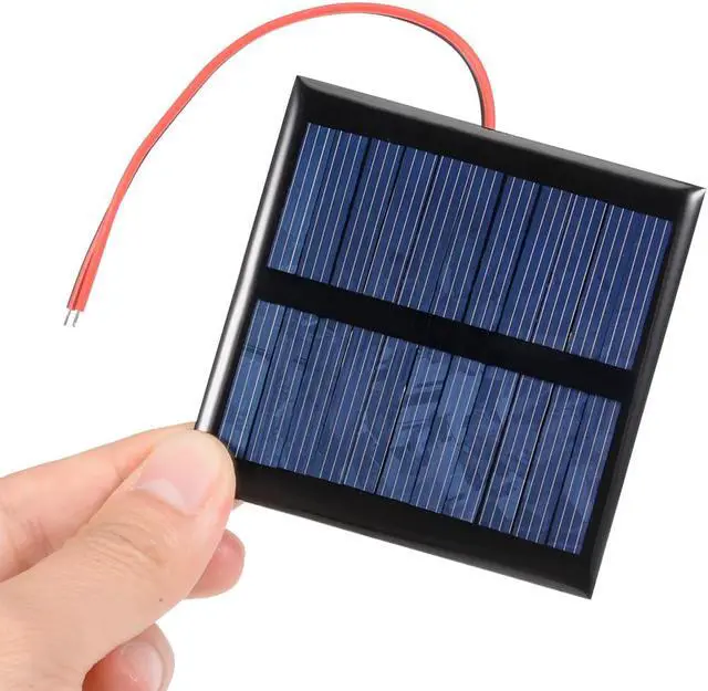 Alt view image 4 of 5 - 5Pcs 0.6W 5.5V Small Solar Panel Module DIY Polysilicon with 145mm Wire for Phone Toys Charger