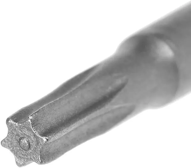 Alt view image 3 of 4 - 10pcs 50mm Long 1/4" Hex Shank T10 Magnetic Torx Head Screwdriver Bits S2 High Alloy Steel