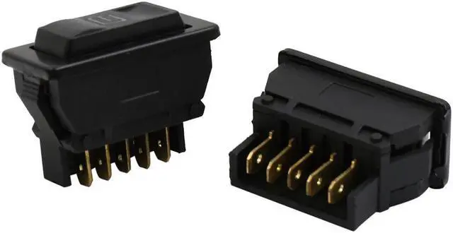 Alt view image 3 of 5 - Car Power Window Switch with Wiring Harness Socket Adapter 5 Pin 1 DC 12V 4 in 1