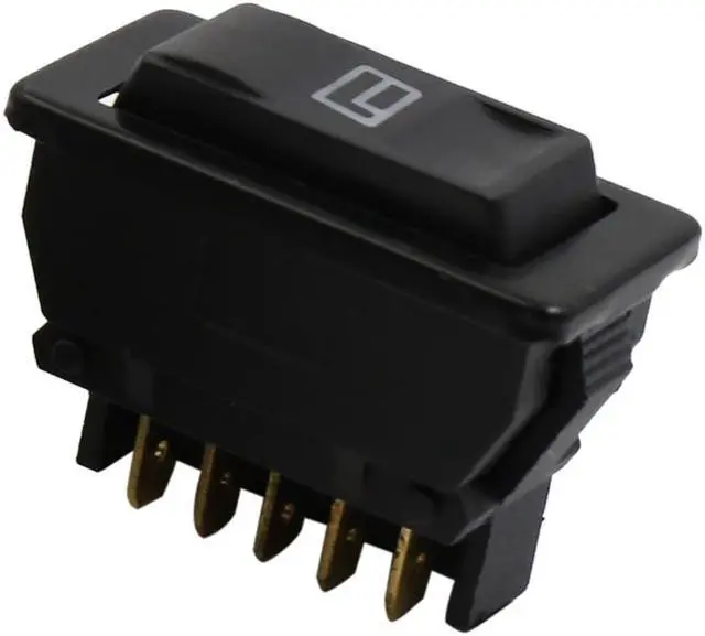 Alt view image 2 of 5 - Car Power Window Switch with Wiring Harness Socket Adapter 5 Pin 2 in 1 DC 12V