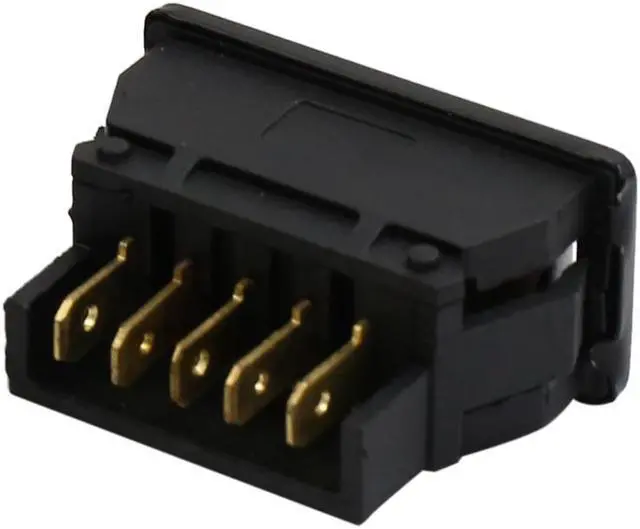 Alt view image 3 of 5 - Car Power Window Switch with Wiring Harness Socket Adapter 5 Pin 2 in 1 DC 12V