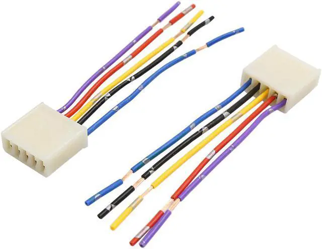 Alt view image 5 of 5 - Car Power Window Switch with Wiring Harness Socket Adapter 5 Pin 1 DC 12V 4 in 1