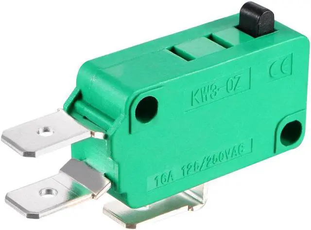 Alt view image 5 of 5 - 2PCS KW3-OZ 16A 125/250VAC SPDT NO NC Push Button Action Type Micro Limit Switches