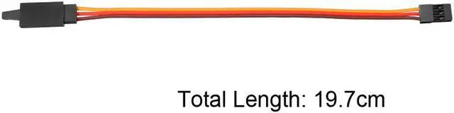 Alt view image 3 of 4 - 10Pcs 19.7cm/7.76" Male to Female Lead Servo Extension Cable Cord Connectors, 22AWG 60-Cores Wire for RC Futaba JR Servo