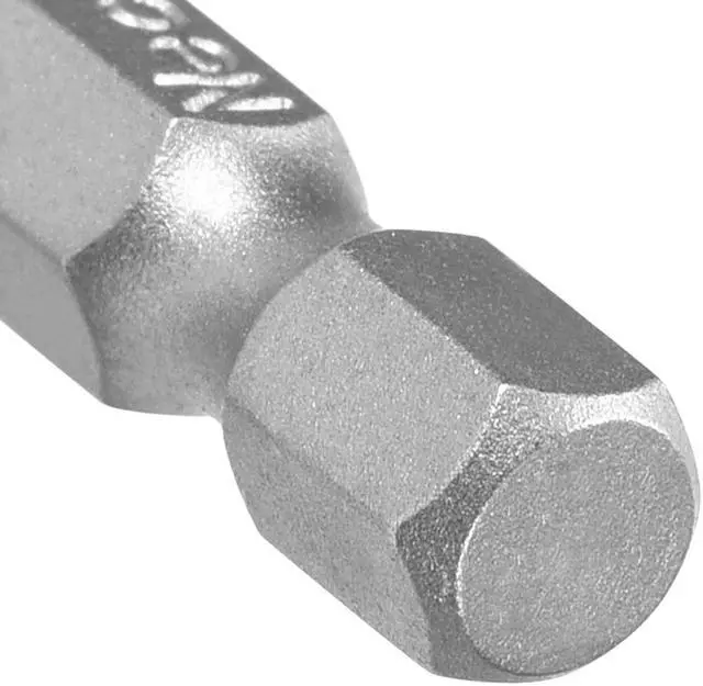 Alt view image 4 of 4 - 5Pcs 1/4" Hex Shank 100mm Length Magnetic SL6 Slot Head Screwdriver Bits S2 Alloy Steel