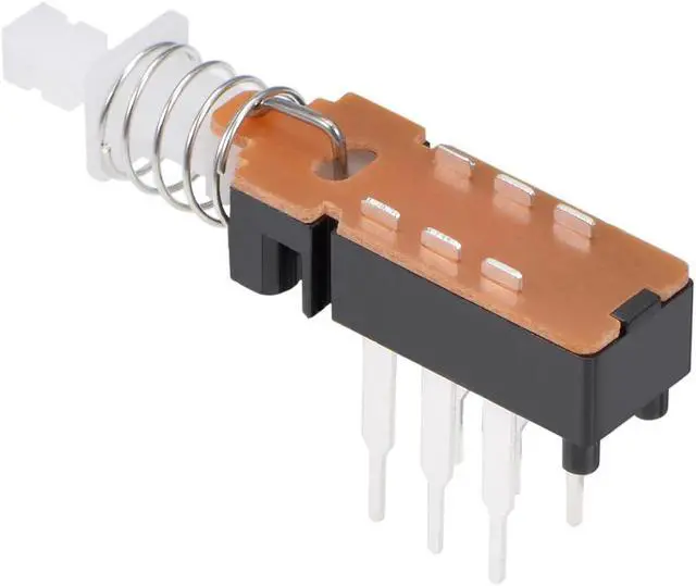 Alt view image 3 of 4 - Push Button Switch DPDT 6 Pin 1 Position Self-Locking 10pcs