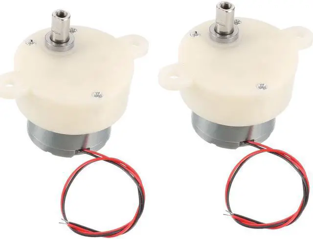 Main image of 2PCS DC 6V 5RPM High Torque Rotary Speed Cylinder Shape Deceleration Reducing Motor, 2-Wire Connecting