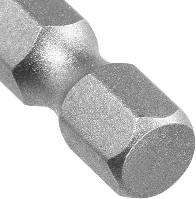 Alt view image 4 of 4 - 5Pcs 1/4" Hex Shank 50mm Length Magnetic SL5 Slot Head Screwdriver Bits S2 Alloy Steel