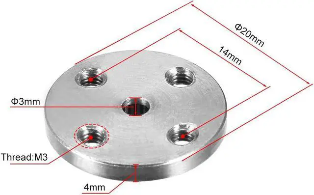 Alt view image 2 of 4 - Servo Arm Horn Aluminum 25T Silver, MG995, MG996, for Hitec, Parallax, Futaba, 5pcs