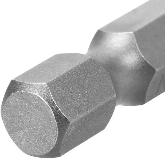 Alt view image 4 of 4 - 5 Pcs 1/4" Hex Shank 75mm Length Magnetic SL3 Slot Head Screwdriver Bits S2 Alloy Steel