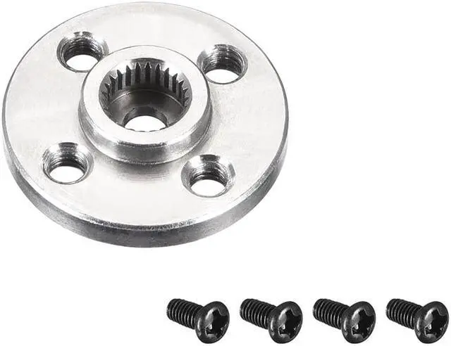 Alt view image 3 of 4 - Servo Arm Horn Aluminum 25T Silver, MG995, MG996, for Hitec, Parallax, Futaba, 5pcs