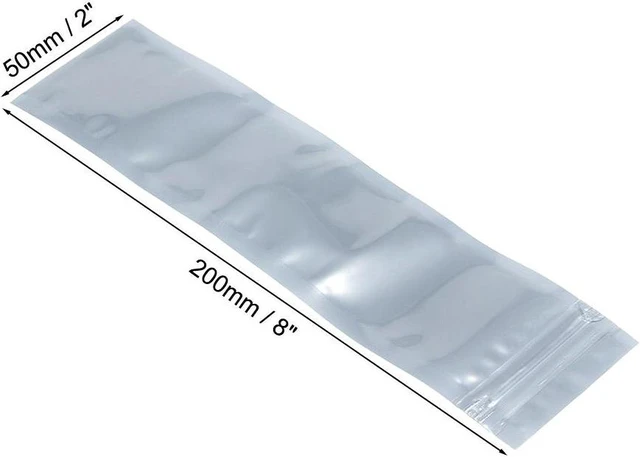 Alt view image 3 of 6 - Anti Static Shielding Bag, 50x200mm/2x8 inch, for Electronic Devices, 100pcs